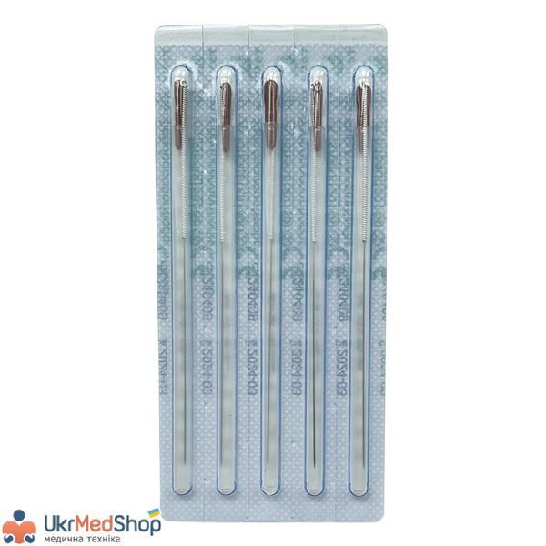 Серебряные иглы для акупунктуры 0,30 х 50 (1000 шт.) SAN-SILVER-30-50-1000, медтехника