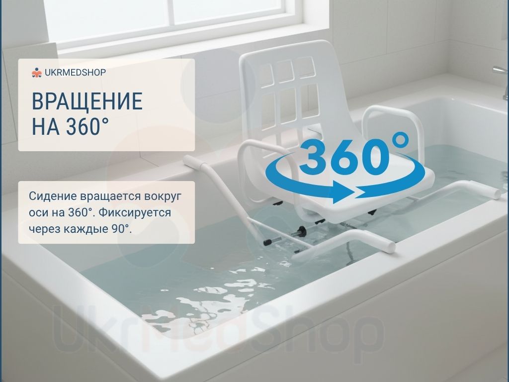 Сидение кресла OSD-Q650100 вращается вокруг оси на 360 градусов