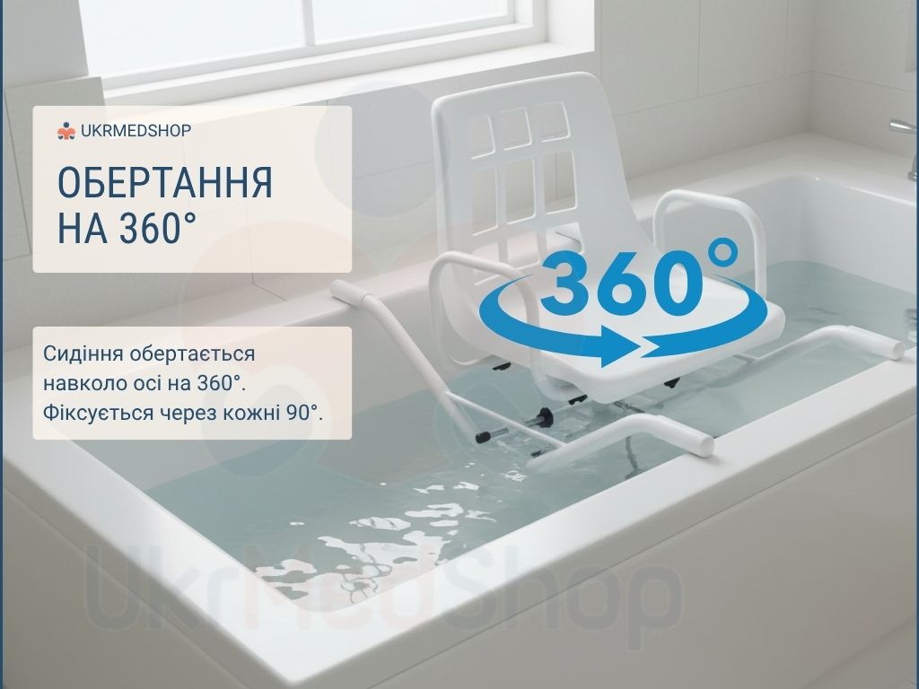 Сидіння крісла OSD-Q650100 обертається навколо осі на 360 градусів