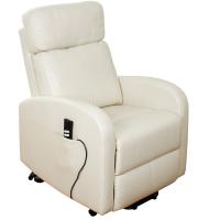 Подъемное кресло реклайнер с двумя моторами (белое) OSD-CAROL-PU02-1LD