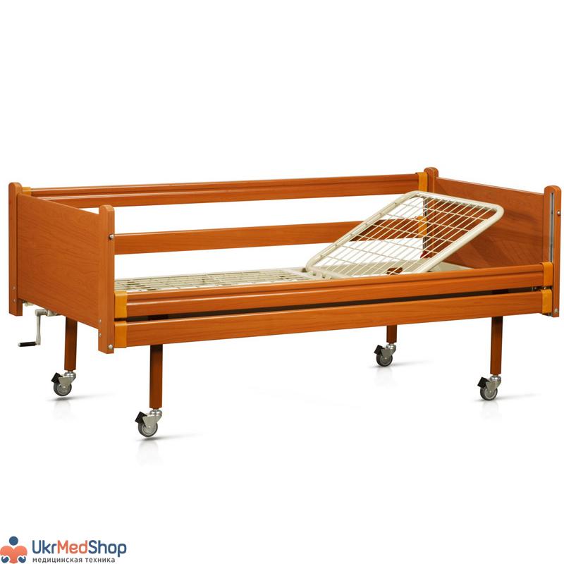 Кровать медицинская деревянная функциональная двухсекционная OSD 93